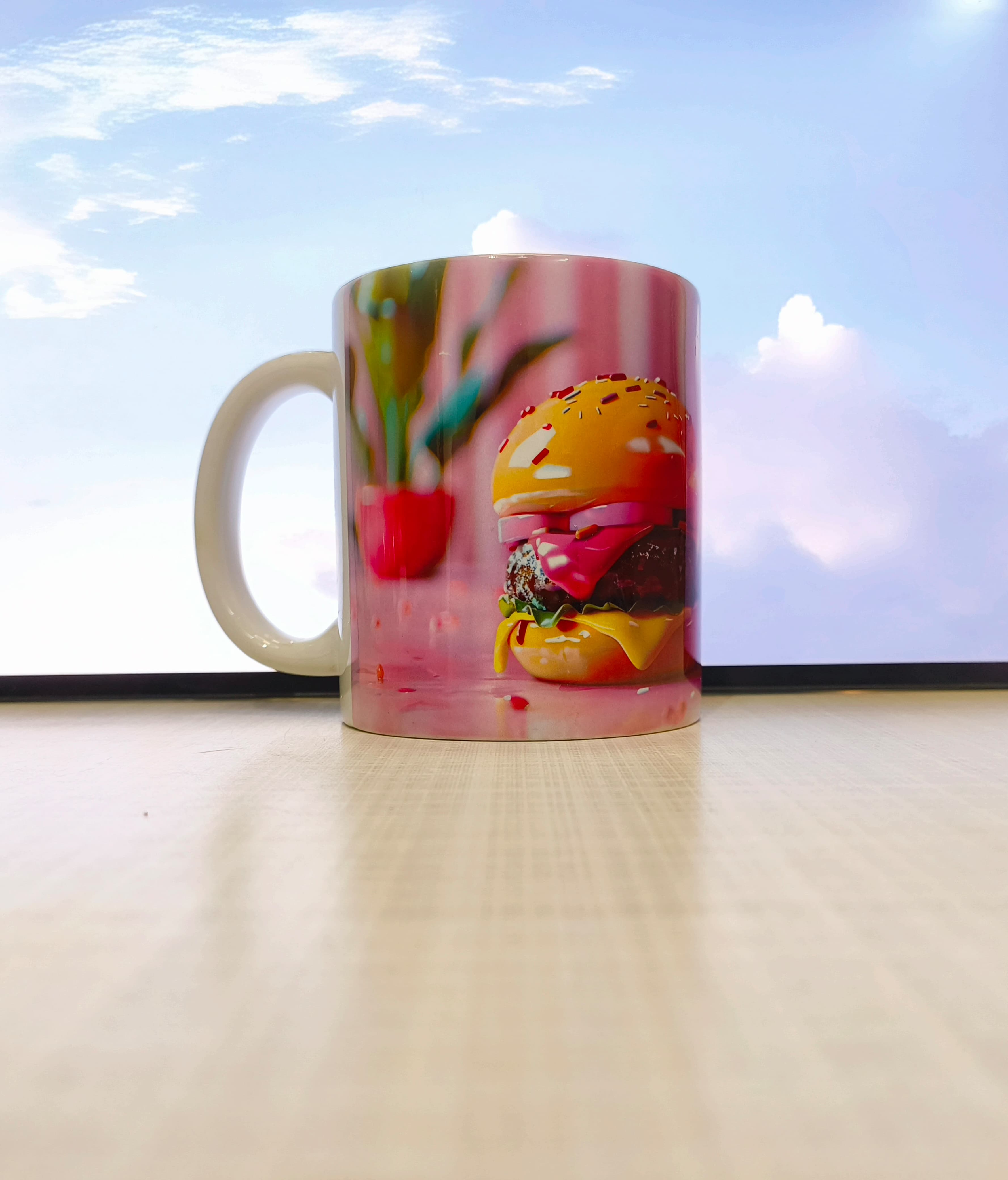 Glossy Burger Mug