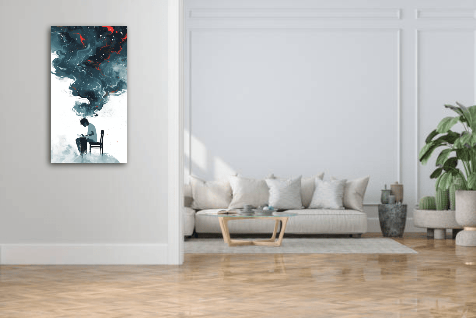 Deep Thinking Man - Canvas